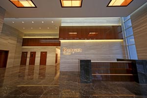 Bunyan Tower Lobby & Parking